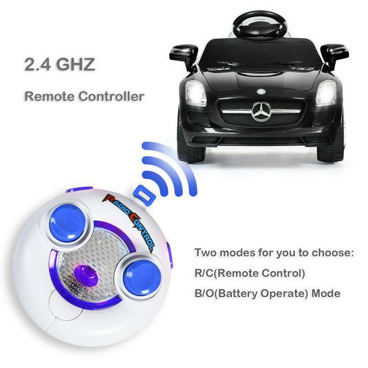 Mercedes Benz SLS Kids Ride On Car with 2.4G Remote Control in Black