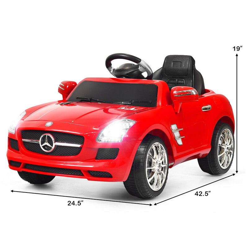 Load image into Gallery viewer, MERCEDES BENZ SLS Kids Ride On Car with Remote Control, MP3 Player, and Electric Motor - Perfect Christmas Gift for Children
