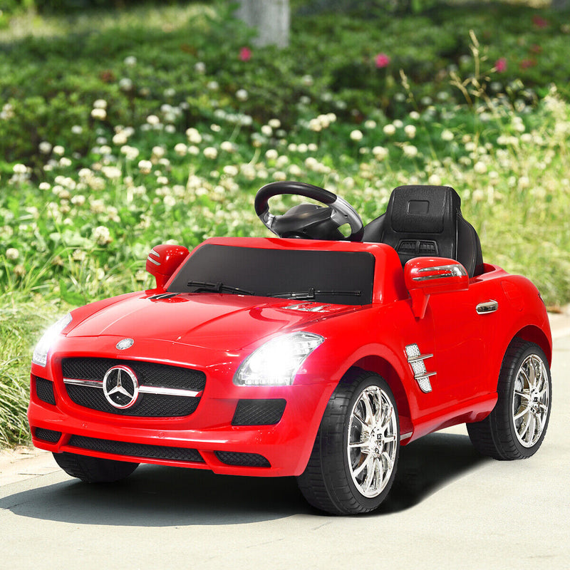 Load image into Gallery viewer, MERCEDES BENZ SLS Kids Ride On Car with Remote Control, MP3 Player, and Electric Motor - Perfect Christmas Gift for Children
