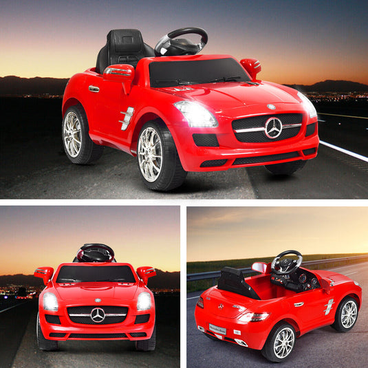 MERCEDES BENZ SLS Kids Ride On Car with Remote Control, MP3 Player, and Electric Motor - Perfect Christmas Gift for Children
