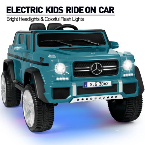 Load image into Gallery viewer, Mercedes-Benz Toy Truck Ride-On Car for Kids with LED Lights, Music, and Remote Control - 12V Blue Battery Powered
