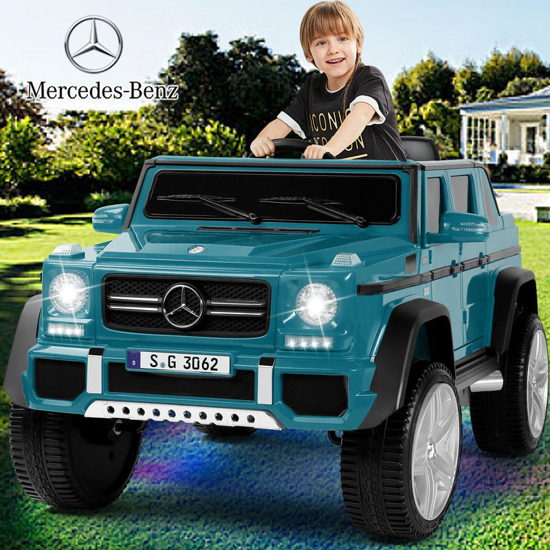 Load image into Gallery viewer, Mercedes-Benz Toy Truck Ride-On Car for Kids with LED Lights, Music, and Remote Control - 12V Blue Battery Powered
