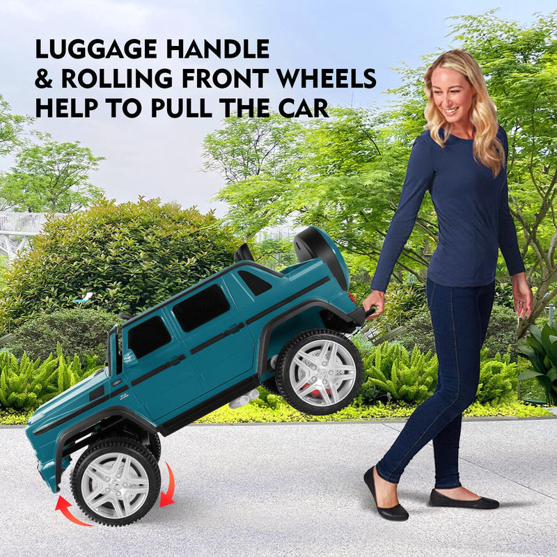 Load image into Gallery viewer, Mercedes-Benz Toy Truck Ride-On Car for Kids with LED Lights, Music, and Remote Control - 12V Blue Battery Powered
