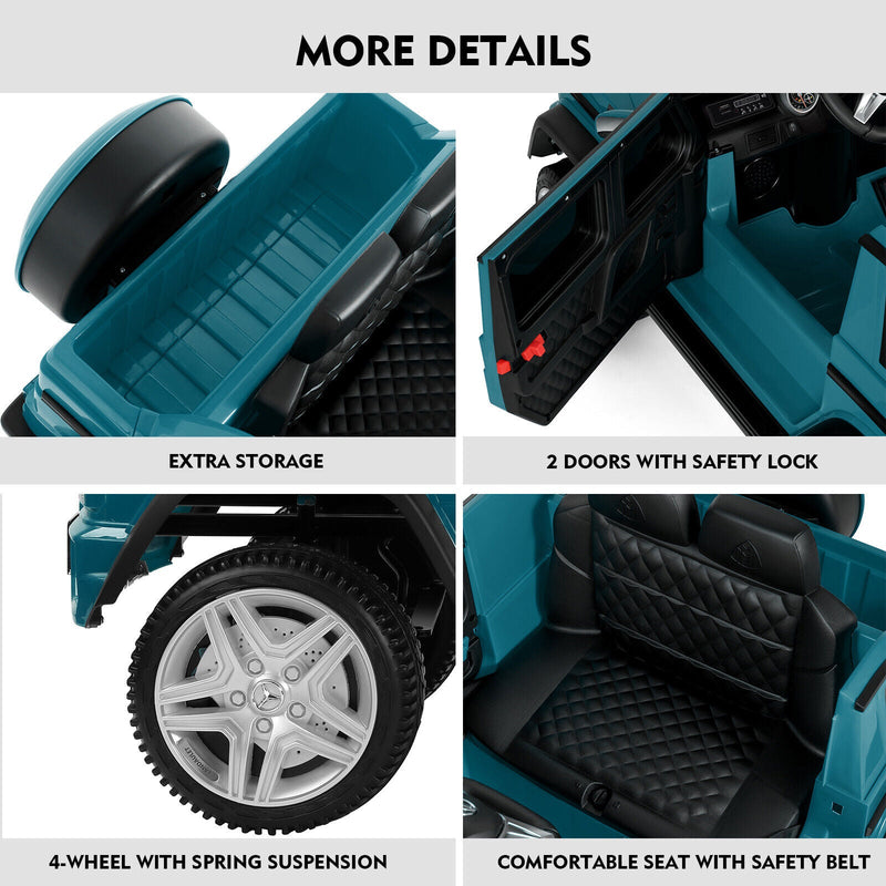 Load image into Gallery viewer, Mercedes-Benz Toy Truck Ride-On Car for Kids with LED Lights, Music, and Remote Control - 12V Blue Battery Powered
