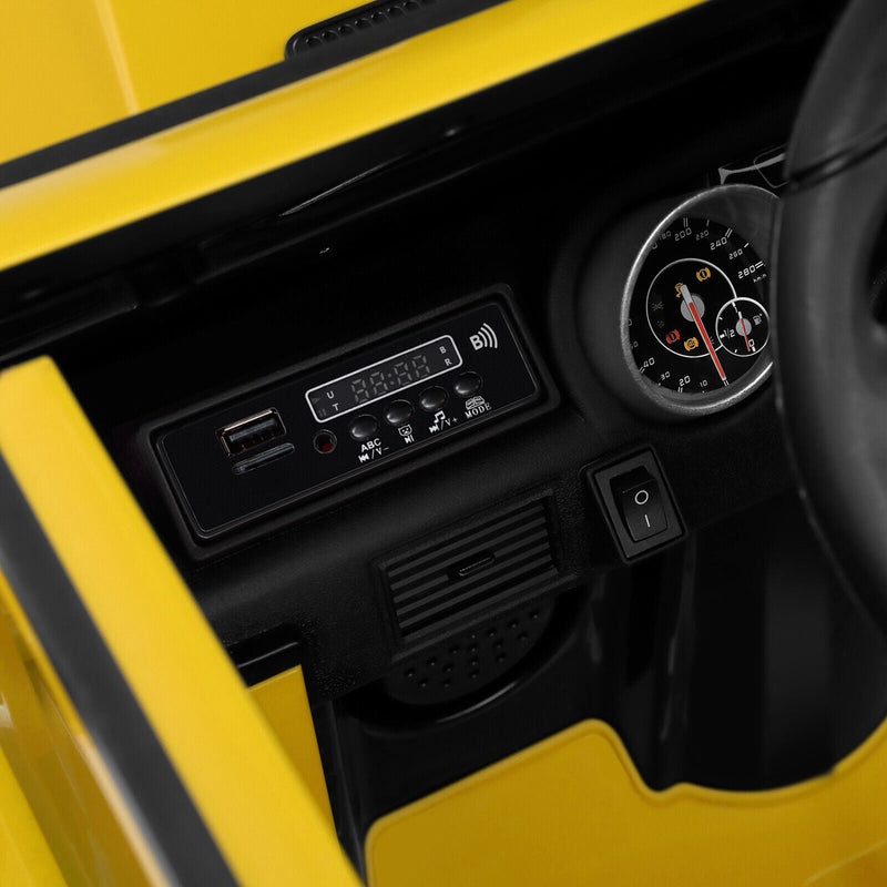 Load image into Gallery viewer, Mercedes-Benz Truck 12V Battery Ride On Car for Kids with 3 Speeds, LED Lights, Music, and Remote Control - Yellow
