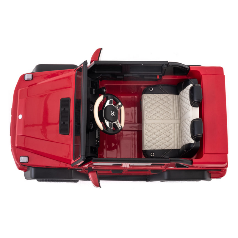 Load image into Gallery viewer, Mercedes G Wagon Ride On Car with Music, Rubber Wheels, LED Lights, and Remote Control
