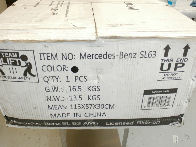 Load image into Gallery viewer, Mercedes SL-63 Kids Ride-On Toy Car - Black by Best Ride On Cars
