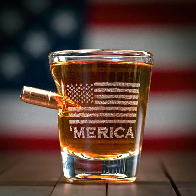 Load image into Gallery viewer, &#39;Merica Shot Glass - 2oz
