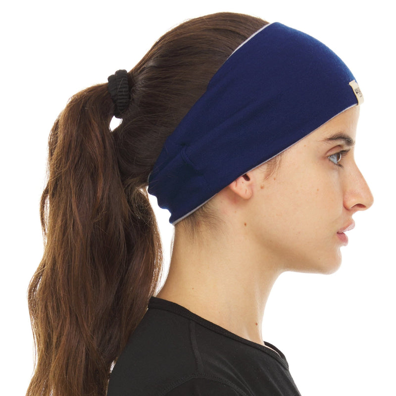 Load image into Gallery viewer, Midweight Reversible Wool Headband  - 100% Merino Wool
