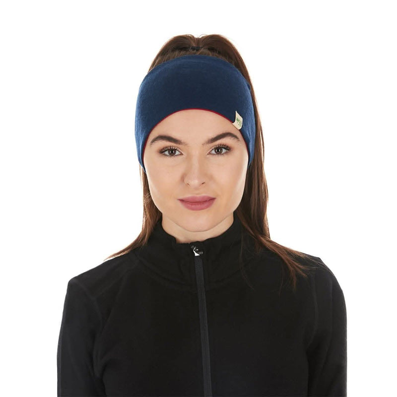 Load image into Gallery viewer, Midweight Reversible Wool Headband  - 100% Merino Wool
