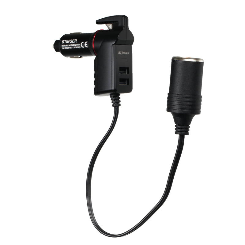 Load image into Gallery viewer, USB Car Charger Emergency Tool With Single Cigarette Lighter Connection
