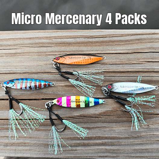 Load image into Gallery viewer, Sumo &amp; Mercenary Micro Slow Pitch Jig – 4-Pack – 10g &amp; 15g
