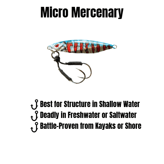 Load image into Gallery viewer, Mercenary Micro Slow Pitch Jig – 4-Pack – 10g &amp; 15g

