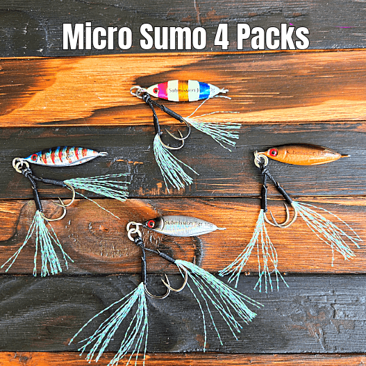 Load image into Gallery viewer, Sumo &amp; Mercenary Micro Slow Pitch Jig – 4-Pack – 10g &amp; 15g
