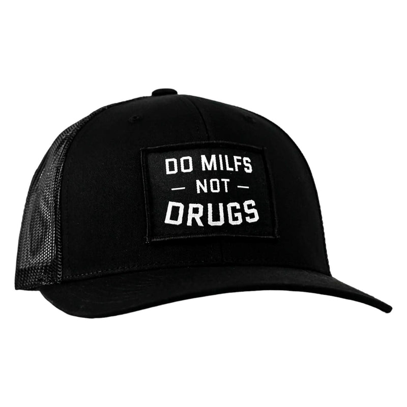 Load image into Gallery viewer, Do Milfs. Not Drugs. Patch Snapback HAT
