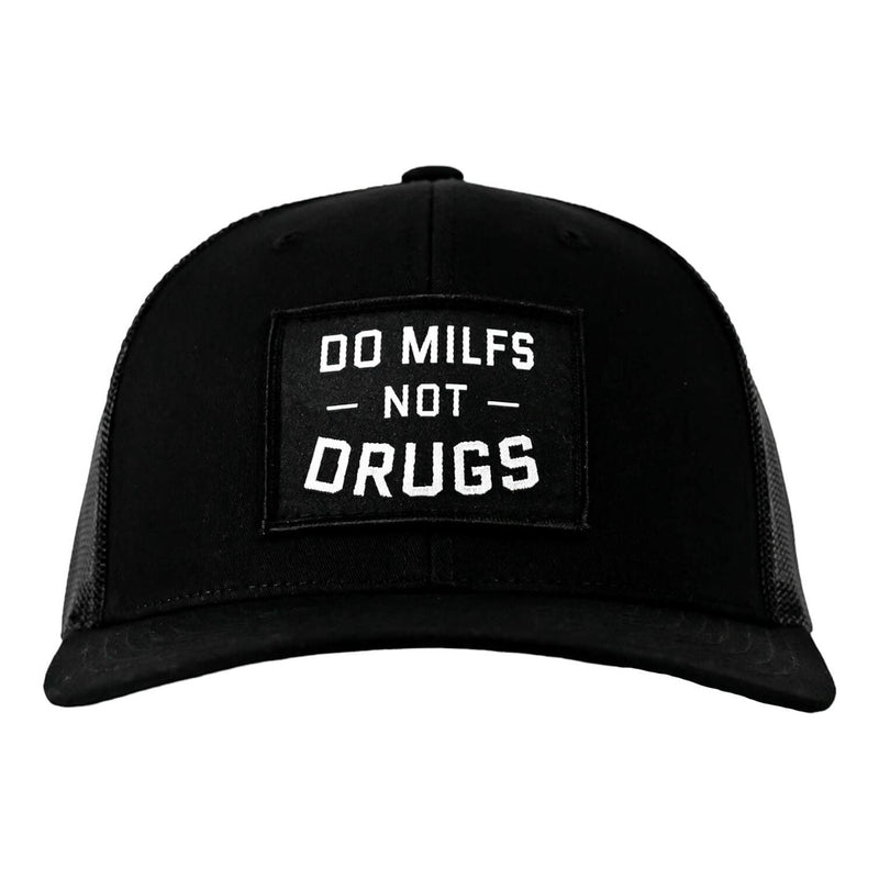 Load image into Gallery viewer, Do Milfs. Not Drugs. Patch Snapback HAT
