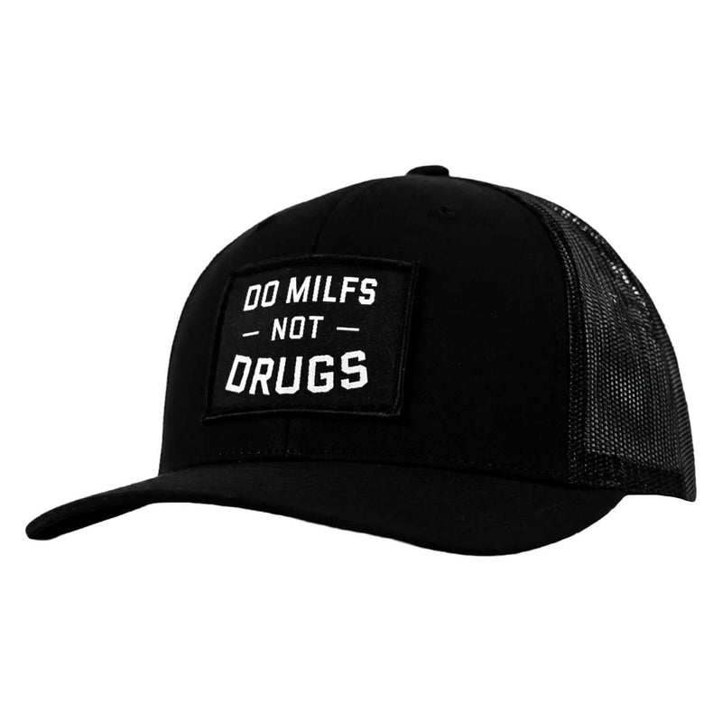 Load image into Gallery viewer, Do Milfs. Not Drugs. Patch Snapback HAT
