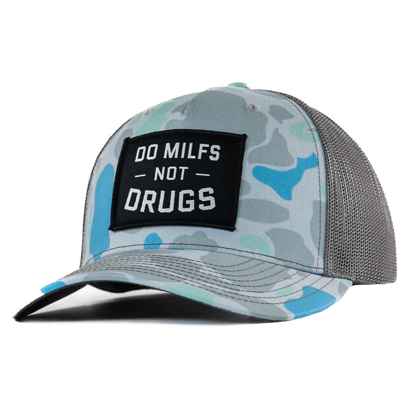 Load image into Gallery viewer, Do Milfs. Not Drugs. Patch Snapback HAT
