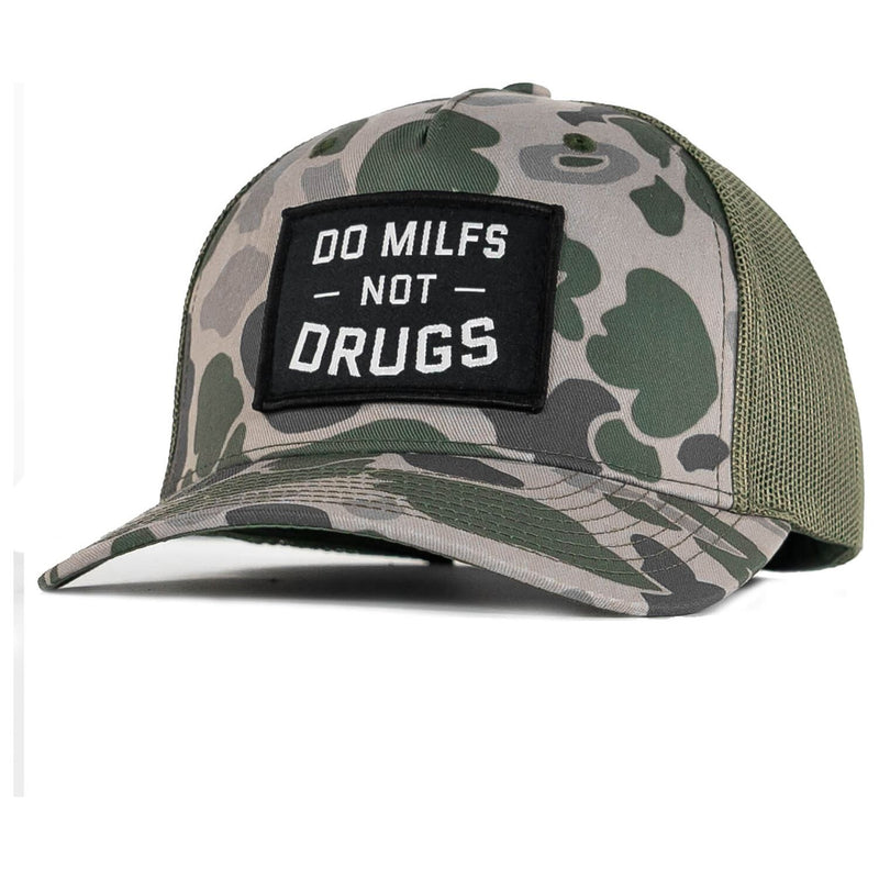 Load image into Gallery viewer, Do Milfs. Not Drugs. Patch Snapback HAT
