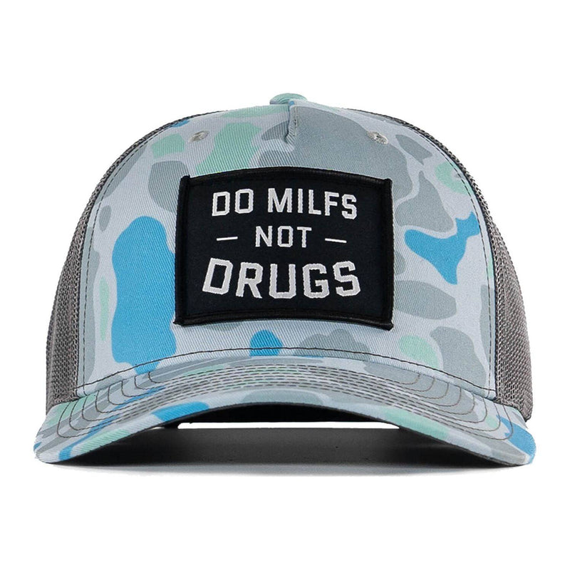 Load image into Gallery viewer, Do Milfs. Not Drugs. Patch Snapback HAT
