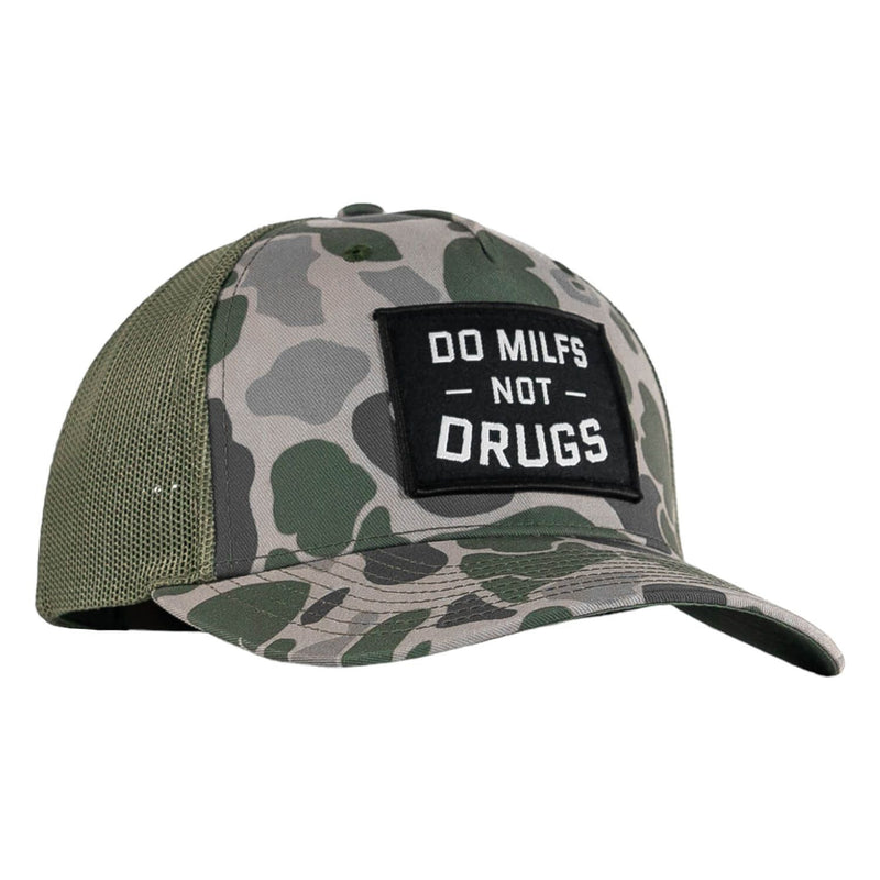 Load image into Gallery viewer, Do Milfs. Not Drugs. Patch Snapback HAT
