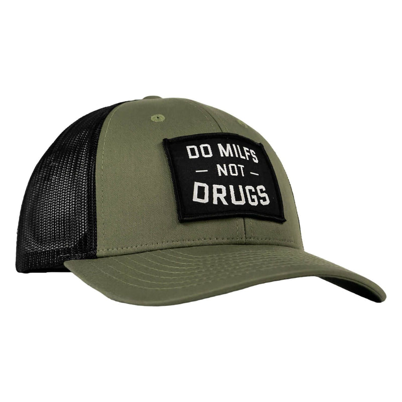 Load image into Gallery viewer, Do Milfs. Not Drugs. Patch Snapback HAT
