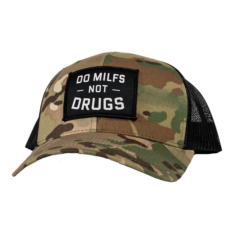 Load image into Gallery viewer, Do Milfs. Not Drugs. Patch Snapback HAT
