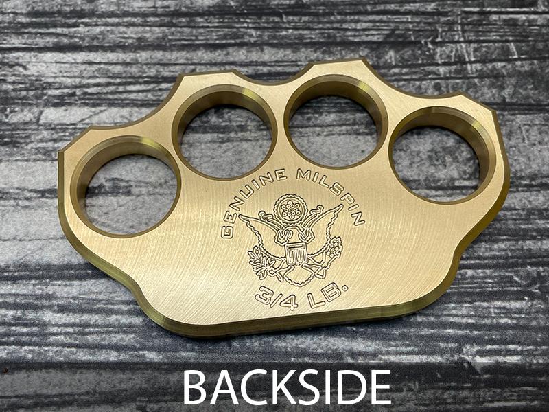 Load image into Gallery viewer, 3/4lb Brass Knuckle “We The People” Solid Brass Paperweight
