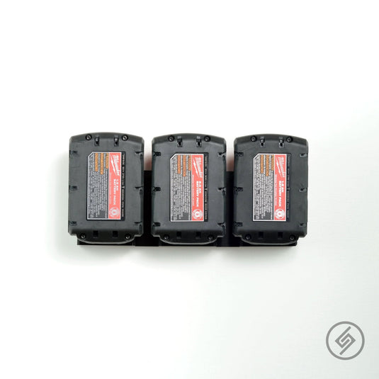 Milwaukee M18 Battery Wall Storage Rack (3 Battery Capacity)