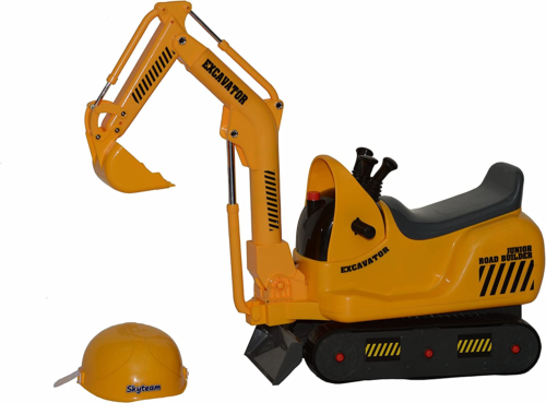 Mini Construction Adventure: Ride-On Yellow Micro Excavator