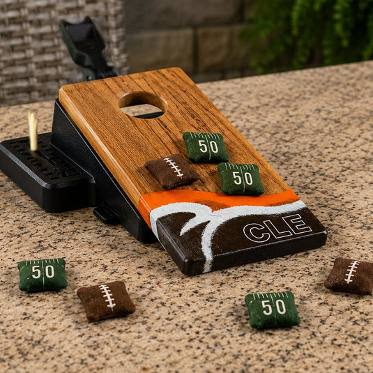 Mini Tabletop Resin Cornhole Set | Gameday Collection