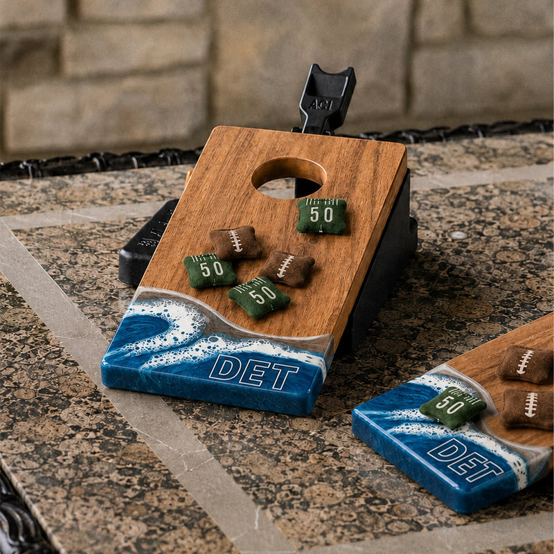 Load image into Gallery viewer, Mini Tabletop Resin Cornhole Set | Gameday Collection
