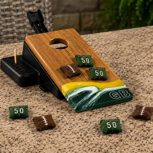 Mini Tabletop Resin Cornhole Set | Gameday Collection