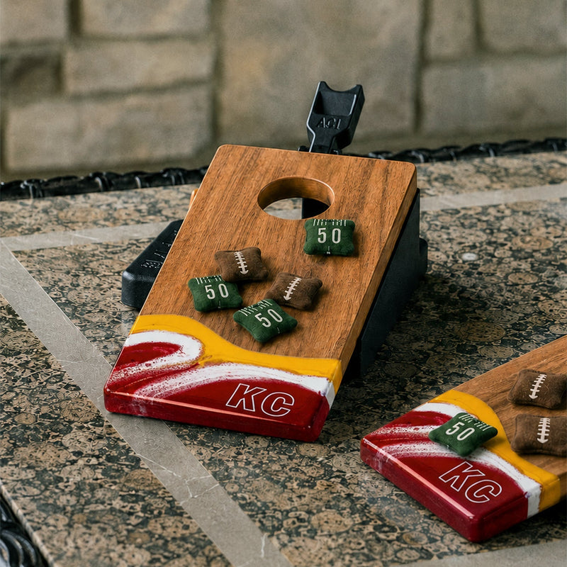 Load image into Gallery viewer, Mini Tabletop Resin Cornhole Set | Gameday Collection

