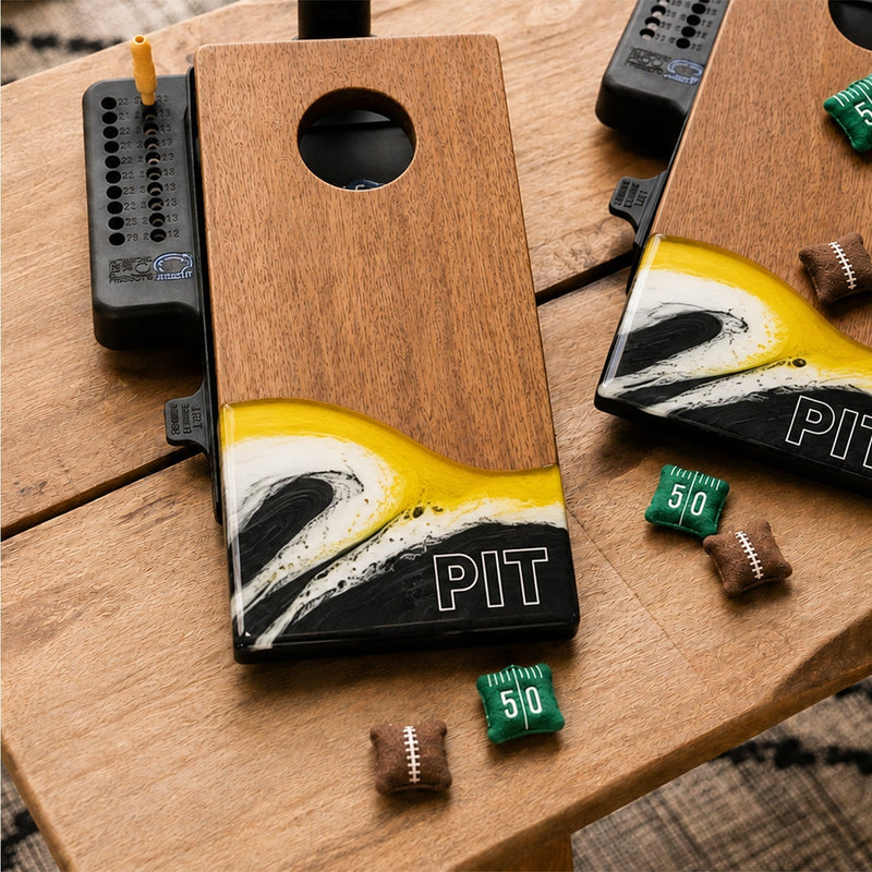 Load image into Gallery viewer, Mini Tabletop Resin Cornhole Set | Gameday Collection

