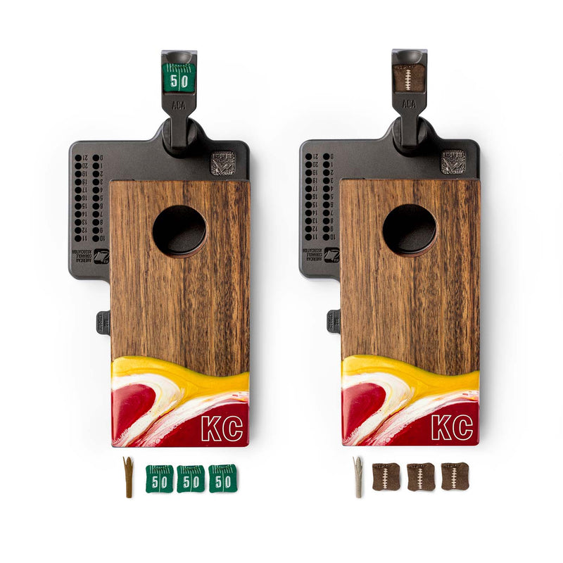 Load image into Gallery viewer, Mini Tabletop Resin Cornhole Set | Gameday Collection
