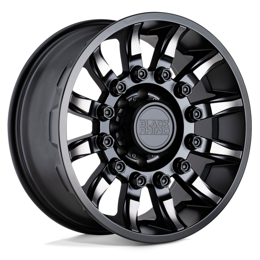 Black Rhino Hard Alloys Mission Matte Black W/ Machined Tinted Spokes