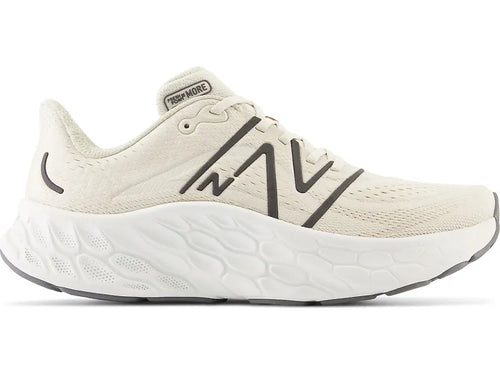 Men's New Balance Fresh Foam X More v4, Timberwolf/Black Metallic, 12.5 D Medium - Skoutley Outdoors LLC
