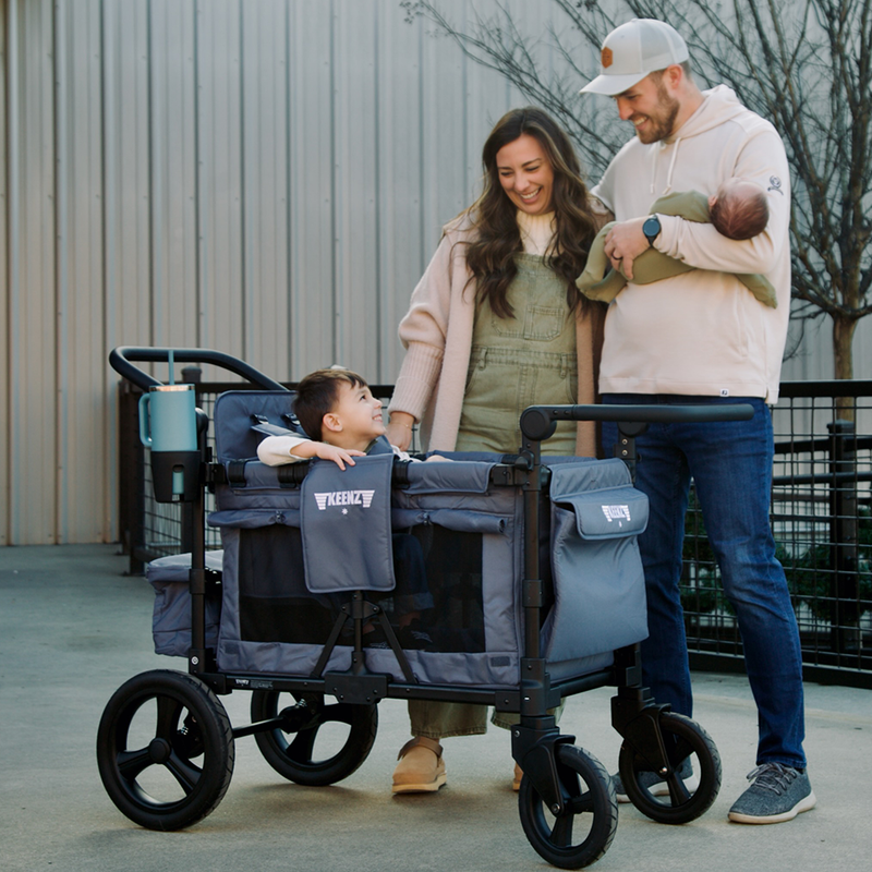 Load image into Gallery viewer, Keenz MOOV 4-Passenger Stroller Wagon – Full-Featured Comfort for Big Adventures
