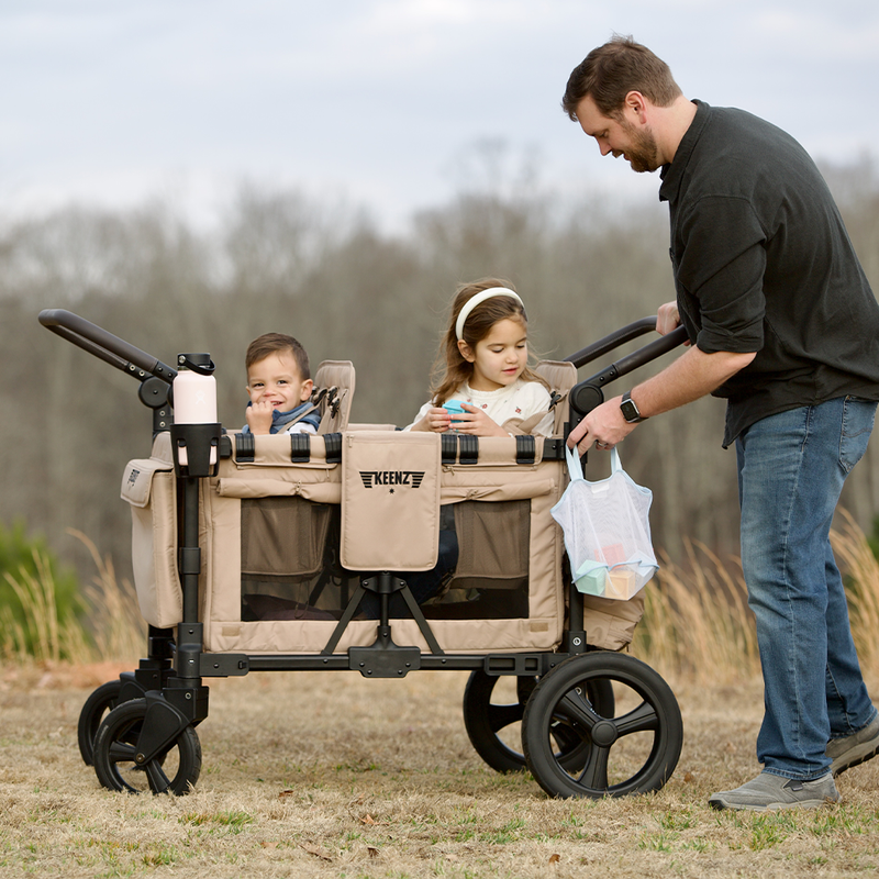 Load image into Gallery viewer, Keenz MOOV 4-Passenger Stroller Wagon – Full-Featured Comfort for Big Adventures
