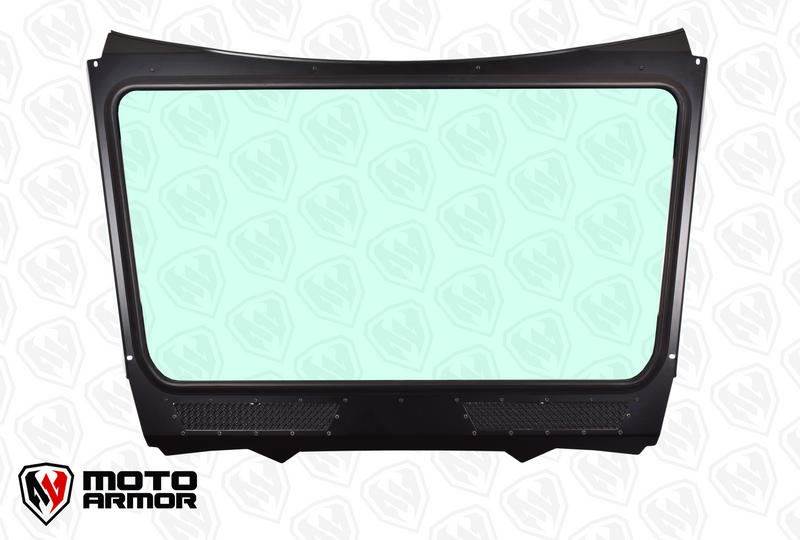 Load image into Gallery viewer, Glass Windshield for Vent Racing RZR PRO XP Roll Cage
