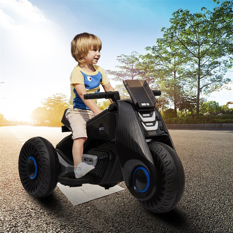 Load image into Gallery viewer, MP3 Kids Electric Motorcycle with Training Wheels - Perfect for Little Riders!
