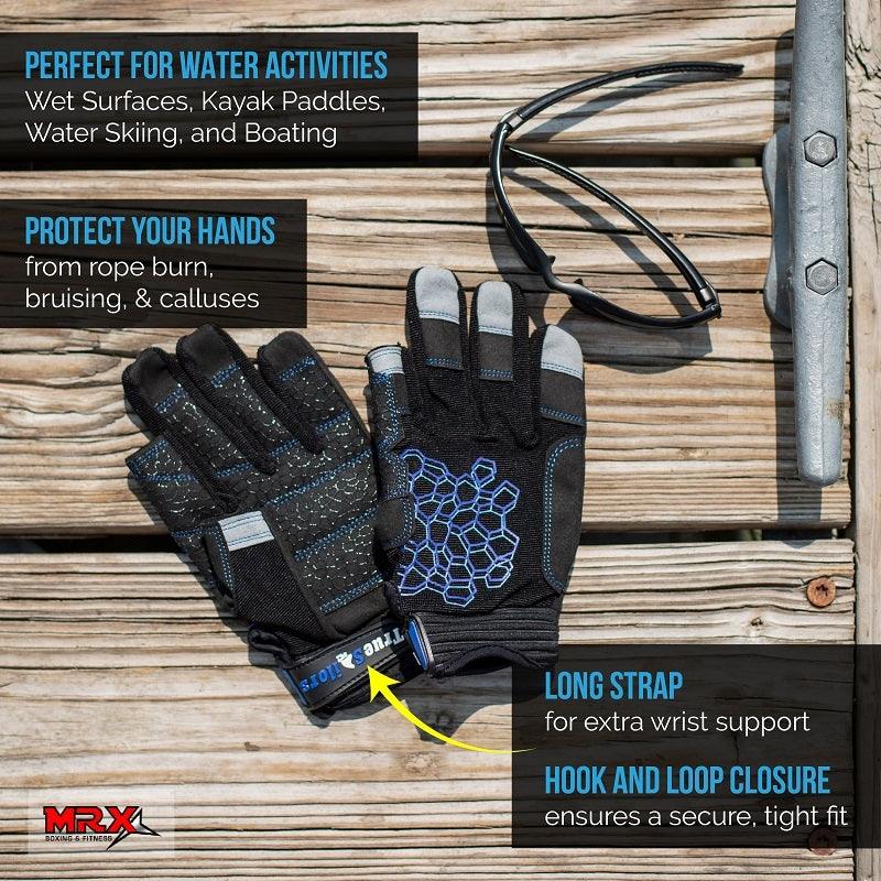 Load image into Gallery viewer, Sailing Gloves 2 Cut Fingers Unisex For Kayaking, Water Sports 8683

