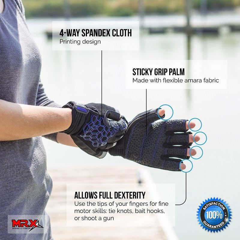 Load image into Gallery viewer, Sailing Gloves 2 Cut Fingers Unisex For Kayaking, Water Sports 8683
