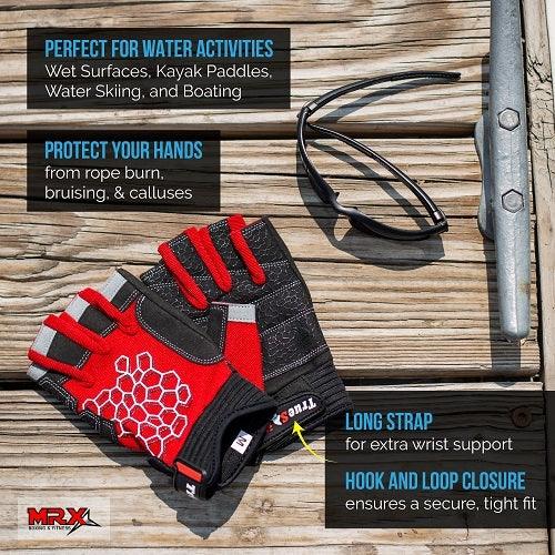 Load image into Gallery viewer, Sailing Gloves With Sticky Palm 3-4 Cut Fingers Kayaking &amp; More Unisex
