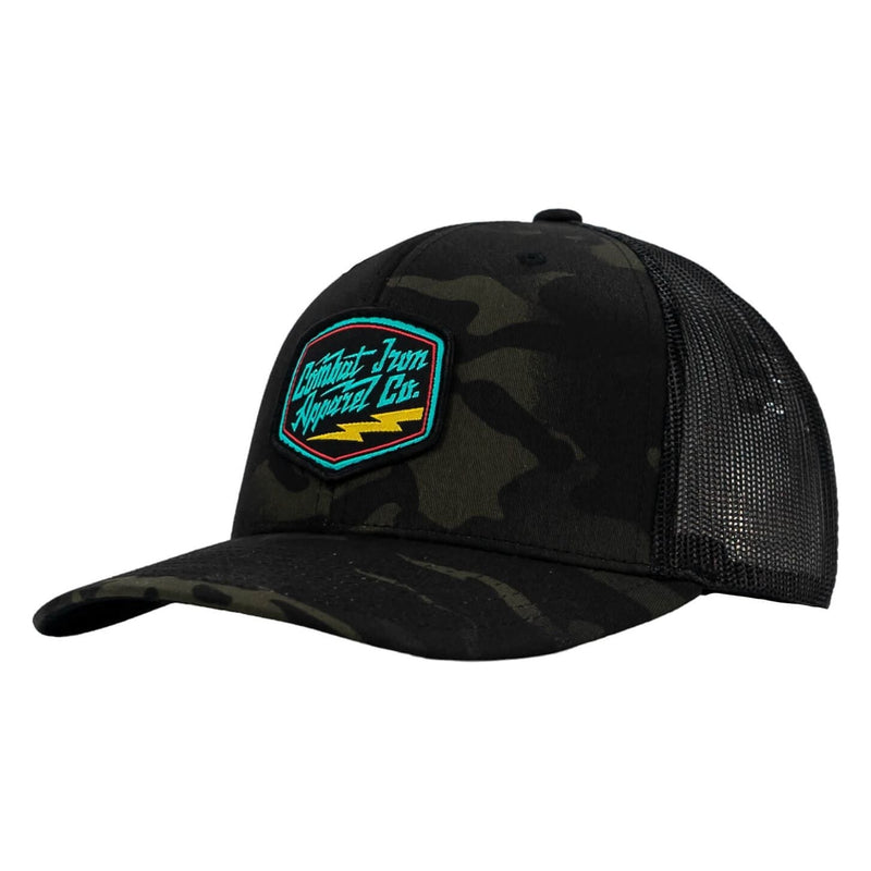 Load image into Gallery viewer, RETRO BRANDED COMBAT IRON PATCH SNAPBACK
