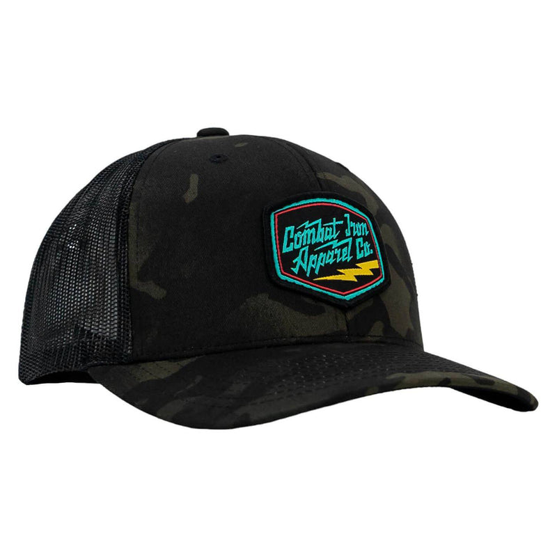 Load image into Gallery viewer, RETRO BRANDED COMBAT IRON PATCH SNAPBACK
