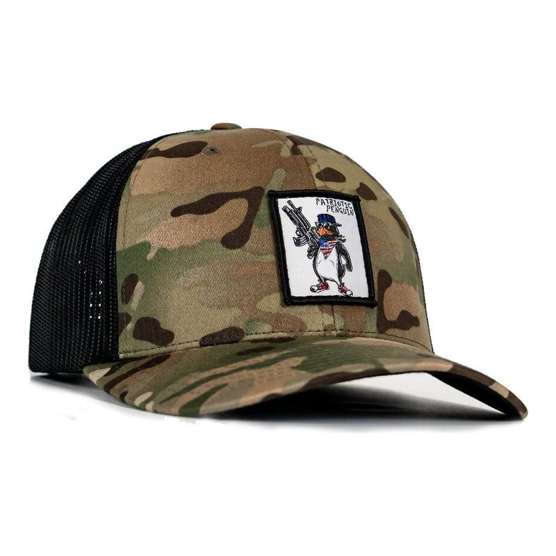 Load image into Gallery viewer, Patriotic Penguin Patch Snapback Hat
