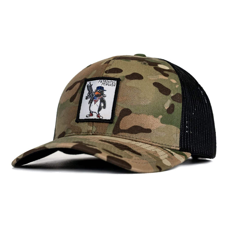 Load image into Gallery viewer, Patriotic Penguin Patch Snapback Hat
