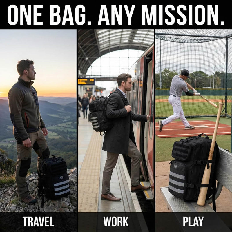 Load image into Gallery viewer, Riderbag Xtreme 45L Tactical Backpack - Black
